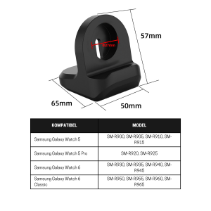 Stand Holder Charger Samsung Galaxy Watch Active 1 2 3 4 5 6 7 FE Ultra 40mm 41mm 42mm 44mm 45mm 46mm Bracket Anti Slip Silikon Station Dock Dudukan Smartwatch