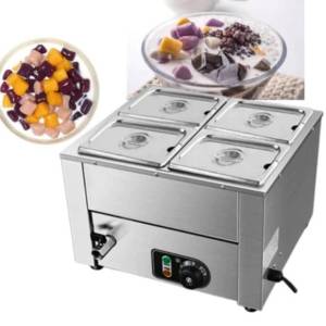 หม้ออุ่นช็อคโกแลต อุ่นอาหารกระทะสแตนเลส ไฟฟ้าเชิงพาณิชย์