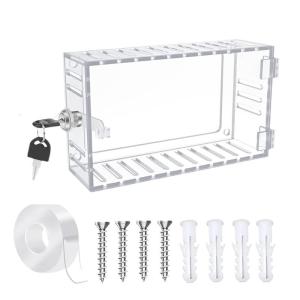 Phổ Nhiệt Hộp có khóa Với Chìa Khóa Treo Tường Rõ Ràng Nhiệt Bìa Với Khóa Nhiệt Bảo Vệ Bảo Vệ Bìa