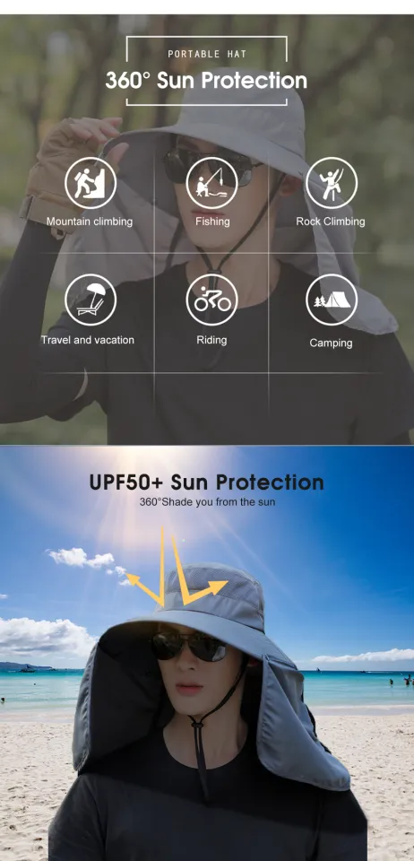 JvGood Sun Hat Caps UPF 50+ Sun Protection Hat Fishing Hat Outdoor