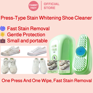 【FAMMY FAEY】Press-Type Stain Removal and Whitening Shoe Cleaner Water-Free Oil Stain Clothing Stain Removal Detergent按压式去污增白鞋服清洁剂