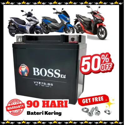 BOSSKU YTZ7S MOTOR BATTERY YTZ7 YTZ7V (YT6B YTZ6V) RS150 RSX CBR150 NVX 155 V2 ADV 150 N-MAX