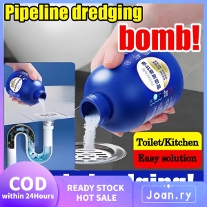 Powerful Heavy Duty Drain Declogger Powder for Fast Action Against Clogged Pipes Dissolves Hair Grease and Organic Blockages in Drains​