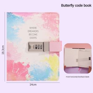 I know B6 Password Lock Diary Notebook - Creative Hand Ledger for Students Secure Journal with Combination Lock Ideal for Notes and Daily Planning