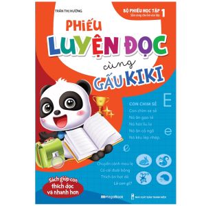 Sách Phiếu Luyện Đọc Cùng Gấu Kiki - Megabook