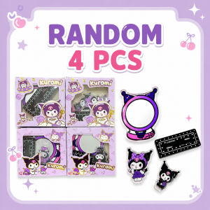 💖Ready Stock💖Kuromi Cute Desk Mirror Kawaii Standing Table Mirror Cartoon Makeup Vanity Mirror Desktop Decoration Gift