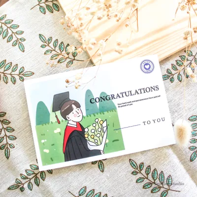 การ์ดรับปริญญา congratulations day การ์ดให้บัณฑิต