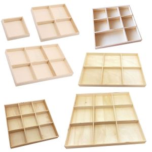 INVADER Gift Jewelry Display Pallet Divided Drawer Desktop Organizer Storage Wooden Box Flowerpot Wood Tray Bonsai Holder