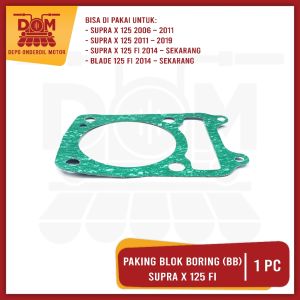 Paking Blok Boring Bawah Supra X 125 FI (PSP) Gasket BB Packing AJS Block Seher Seker Honda Blade Fi