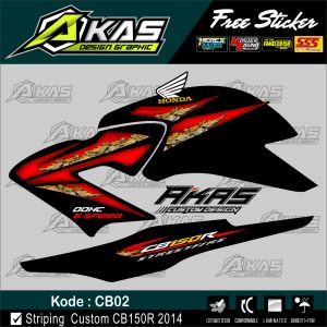 Striping Variasi CB150R Batik 2014 Sticker Custom Cb150R Murah