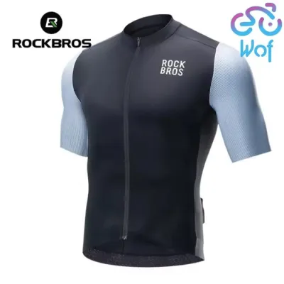 ROCKBROS YDDX002 Baju Kaos Lengan Pendek Olahraga Sepeda Pria Mens Cycling Jersey Summer Short Sleeve Quick-dry Bike T-shirt Riding Shirts Pro Team Maillot 3D Cut MTB Road Bicycle Clothes 15220007