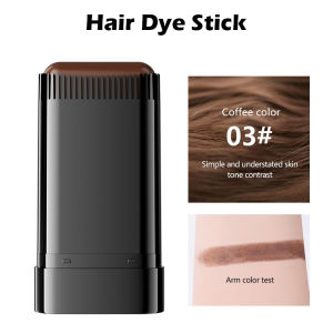 美发棒防水防汗一次性染发 Hair Stick Waterproof Sweat Proof Hair Dye Stick Quick Coverage of Hair Color Natural Toothed Comb Hair Stick 遮白发染发棒美髮梳