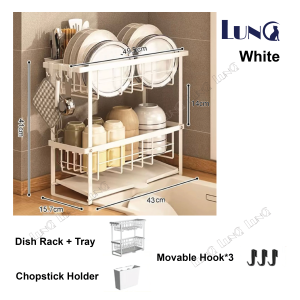 Carbon Steel Plate Rack Kitchen Plat Holders Organizer Dish Drainer Rack Utensils Organizer Rack