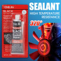 Car Gasket Sealant Liquid Gasket Sealer Engine Sealants Black Liquid Gasket Sealer Oil Resistant Gasket-Free Car Sealant. 