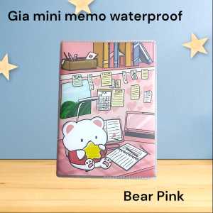 MINI MEMO WATERPROOF CAT BEAR | MINI DIARY | BUKU CATATAN KECIL KUCING | POCKET DIARY | DIARY MINI | MINI DIARY MEMO WATERPROOF BERSAMPUL