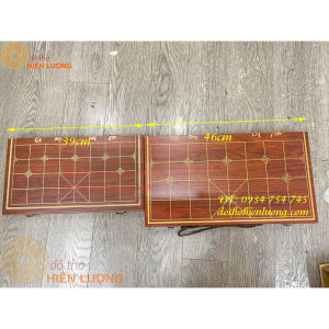 Bộ bàn cờ tướng bằng đồng cực đẹp 2 cỡ: Dài 39cm và 46cm