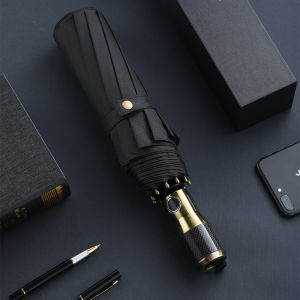 Leodauknow Big Umbrella Men Carbon Fiber Handle Folding Umbrellas Outdoor Travel Business Automatic Umbrella Windproof Parasol