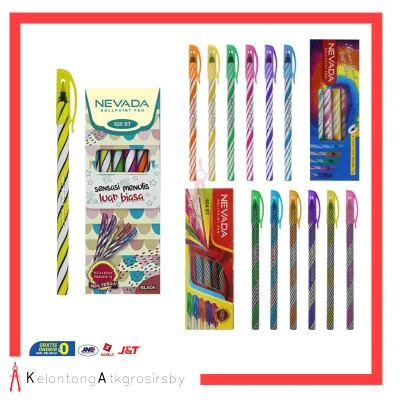 Ballpoint / Puplen / Bolpen Murah Lilin Ulir Nevada Lusin
