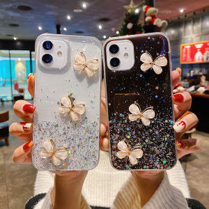 Phone Case Samsung S24 FE New 2024 shiny Starry Sky Crystal Butterfly Design clear Soft SIlicone Casing Samsung Galaxy S24FE Suitable for womens Cover Case