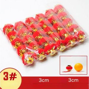 5 PCS Lampion Imlek Gantung Dekorasi Musim Tahun Baru Bulat Beludru Dekorasi Hiasan Chinese New Year