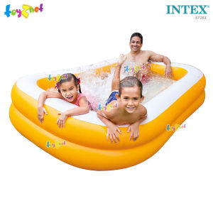 Intex ส่งฟรี สระน้ำ เป่าลม สี่เหลี่ยม แมนดาริน 2.29x1.47x0.46 ม. รุ่น 56663 + ของแถม (คละแบบ)