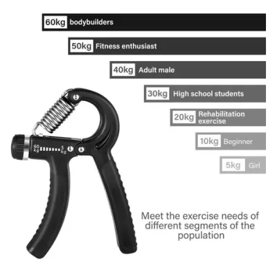 Handgrip Adjustable 5-60 Kg Hand Grip Alat Latihan Otot Lengan Latihan Penguat Otot Tangan Olahraga Fitness Gym