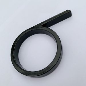 127mm Black Floating House Numbers Doorplate Letters Metal Address Sign Plate Outdoor Street Door Plaque Number For Home Mailbox 0-9