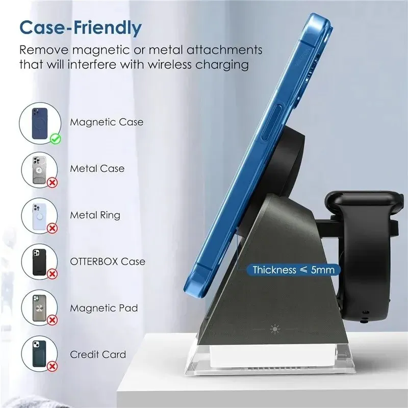 ZUZG Wireless Charger in Wireless Charging Station with Night
