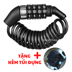 Khóa Xe Đạp Thể Thao Chống Trộm Khóa Số Dây Gắn Yên Xe Đạp Không Cần Chìa Khóa