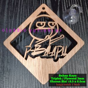 1buah Gantungan Kaca Mobil Terbaru Laser Cutting Hiasan Tempel kaca truk bus