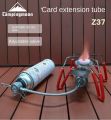 Campingmoon Gas Stove Adapter Burner Nozzle Type Portable Standard Butane Fuel Gas Canister Hose Extension Tube Propane Cylinders External Direct Adaptor Tube Gas Stove Connector Outdoor Camping Hiking Travel Heavy Duty Original Camping Moon. 