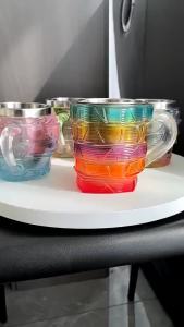 FFBH 3D Godess Coffee Mug Resin Cup with Handle Stainless Steel Inner Pot Cool Water Cup Teacup 3D Coffee Cup M1Y4T