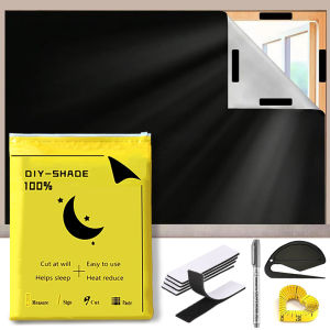 【SG】Portable Blackout Curtain Travel Blackout Curtains Window Cover for Baby Nursery Bedroom Office Dorm Room