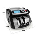 Money Counter Machine with UV/MG/IR Counterfeit Detection, Portable Bill Counting Machine with Add & Batch Modes, LCD Display, 1,000 Bills/Min. 