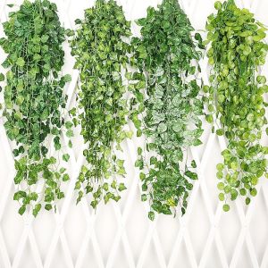 Sampai7an PBP46 / Tanaman Hias Daun Rambat Plastik Artificial Hias Urai Juntai Gantung Dekorasi Rumah Foto Lamaran Dinding Model Ivy Monstera Sulur Sirih Gading Anggur Semangka / COD