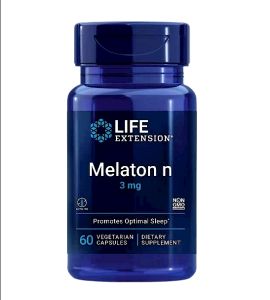 Life Extension Melatonin 3mg 60 Vegetarian Capsules Better Sleep Support