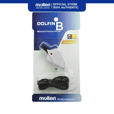 Molten RA0080-HL DOLFIN B Referee Whistle for Basketball (Black / Gray)
