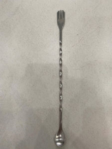 Thìa bar pha chế inox | bar spoon | muỗng khuấy 2 đầu thìa 2 đầu dài 26cm