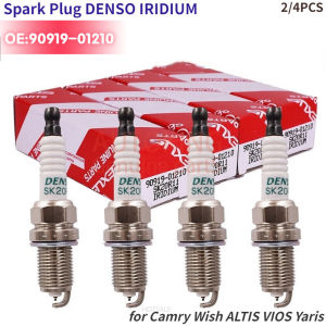 【PPO0】4PCs spark plug Denso Iridium Toyot a sk20r11 part no 90919-01210 (Camry wish Altis vios Yaris)