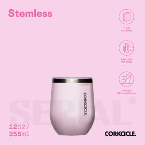CORKCICLE Stemless 12oz - Powder Puff