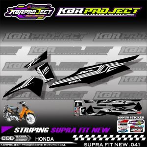 SUPRA FIT NEW STIKER STRIPING PREMIUM MOTOR KEREN LIS VARIASI HONDA O.41 HOLOGRAM TRANSPARAN COD