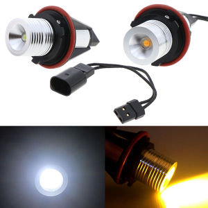 [caichuitan] 1Pc E39 E60 E87 X5 LED Angel Eye Ring Marker Side Light White Yellow LED Bulbs
