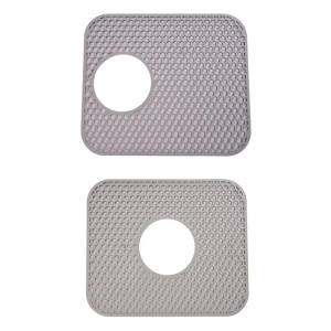 Kitchen Sink Protector Mat Heat Resistant Silicone Sink Mat Non-slip Drain Pad Sink Divider Mat Grid Accessories
