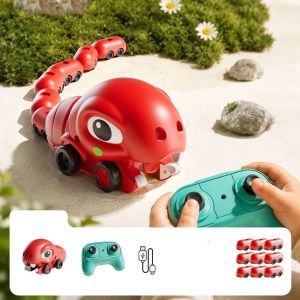 JUVIAAL RC Toy Car Greedy Snake Battle Remote Control 2 Players Rechargeable Kids Gift