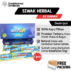 SIWAK Premium AL FAZAL Berkualitas Bagus Basah Untuk Kesehatan Gigi Mulut Sunnah Nabi Untuk Bersiwak