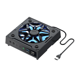 Hệ thống quạt tản nhiệt mạnh mẽ với hiệu ứng LED đa chế độ và cơ chế bảo vệ quá nhiệt dễ sử dụng cho các thiết bị trò chơi