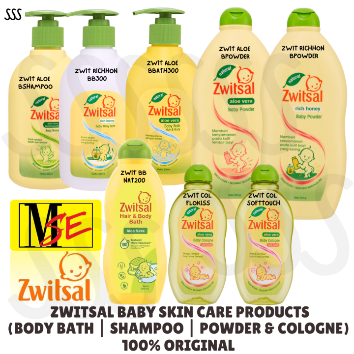MSE ZWITSAL BABY PRODUCTS BODY BATH SHAMPOO POWDER COLOGNE