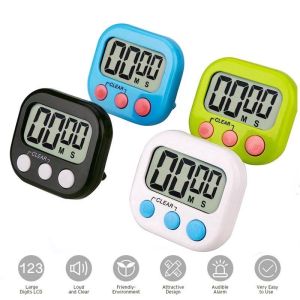 Multipupose Digital Timer Countdown Timer Kitchen Reminder Electronic Timer Stopwatch Timer Loud Alarm