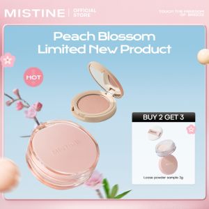 MISTINE Poreless BB CC Cushion Long lasting waterproof Oil Control Concealer+Unfocused Blush Powder Pigmented & Blendable
