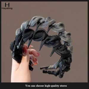 Hayating Elegant Temperament Rhinestone Design Hairband For Women Daily Wear Headwear Non-slip Wash Face Headband Hair Accessories